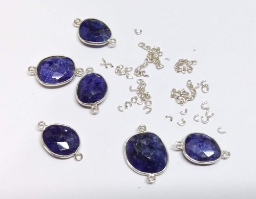 Judy Larson's Diamonds, Emeralds, and Sapphires, Oh My.  - , Contemporary Wire Jewelry, Butane Torch, Soldering, Solder, sapphire earrings